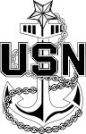 Navy #205L Senior Chief Petty Officer Laser Engraved